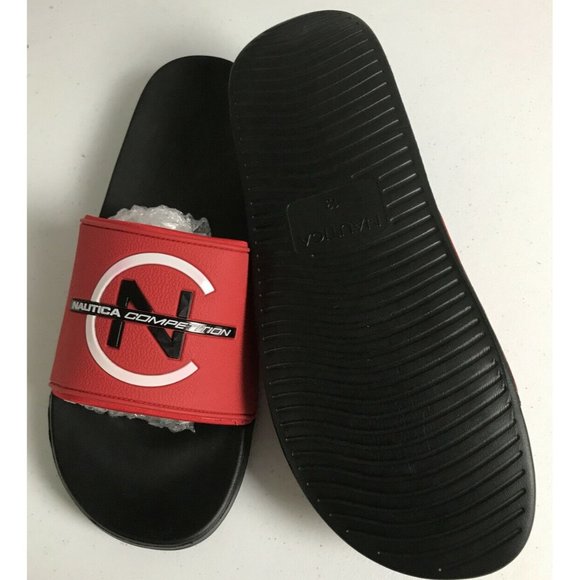 ?Men’s Sandals Nautica Competition Killian KM956-2 Slidees Size 13 Red /Black main image 9